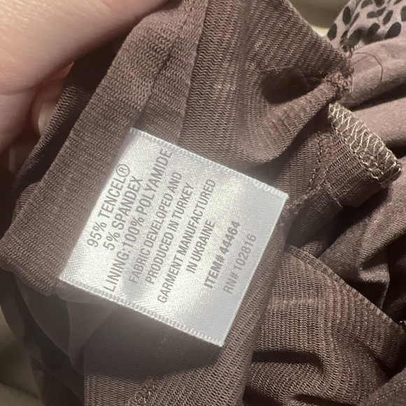 Womens Size Small Garnett Hill Leopard Print Tank Dress‎ sleeveless Brown - Picture 6 of 7